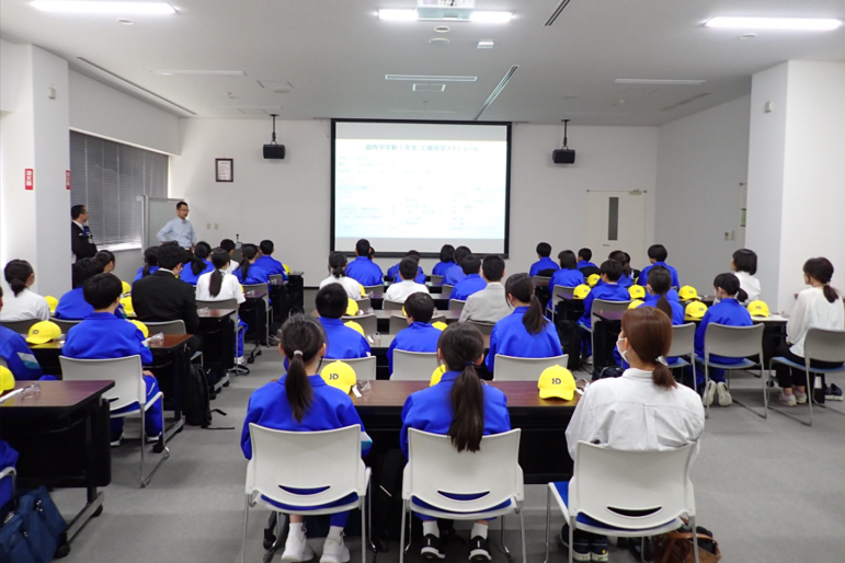 湖西中学校1年生工場見学